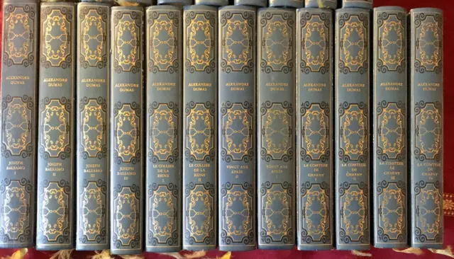 ALEXANDRE DUMAS,   COLLECTION DU BIBLIOPHILE  22 livres, à la tranche dorée B.E 3