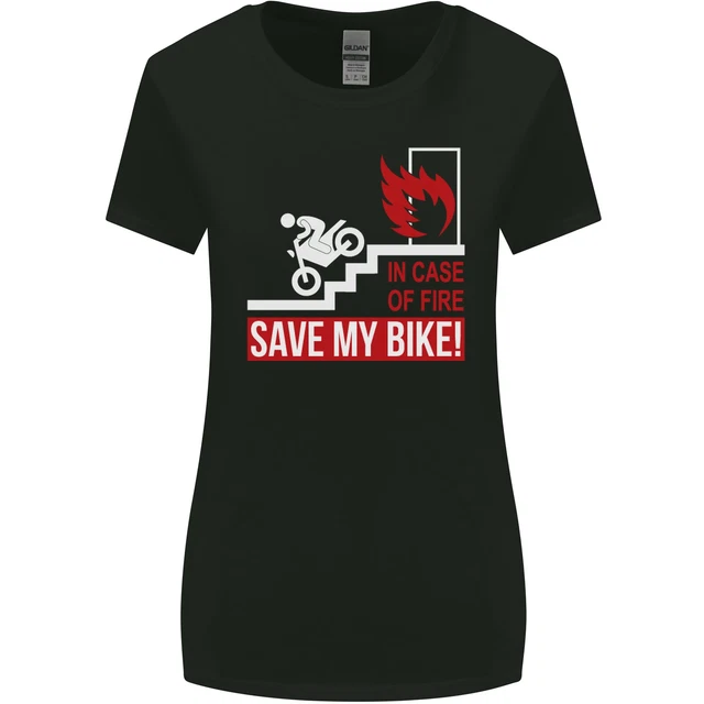 T-shirt emergenza moto biker moto donna taglio più largo
