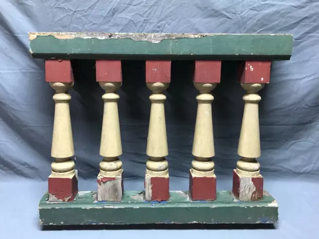 Antique Victorian Chunky 5 Baluster Porch Span Architectural VTG Old 272-23B