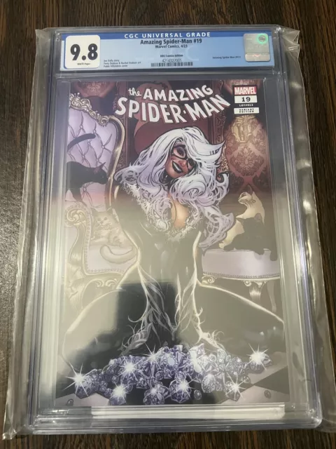 AMAZING SPIDER-MAN #19 VILLALOBOS BLACK CAT Felicia Hardy VARIANT COA CGC 9.8