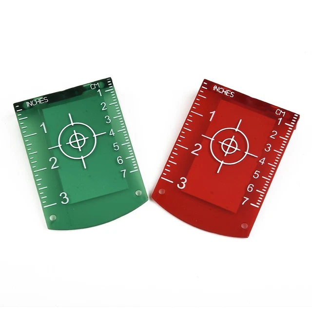 1 X placa de tarjeta de destino de la lazo de plástico para verde rojo nivel de lazo 10cmx7cm nuevo