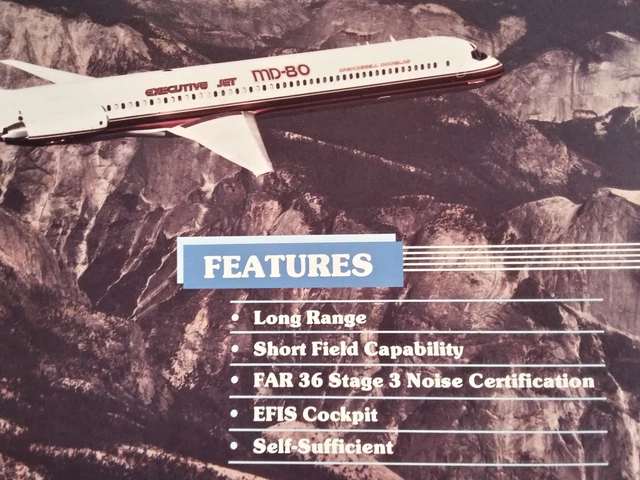 McDonnell Douglas MD-80 Executive Jet Brochure, 8.5 x 11"