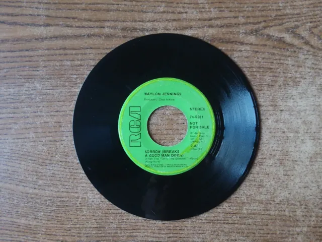 PROMO 1969 VERY GOOD Waylon Jennings-Brown Eyed Handsome Man/ Sorrow 0281 45