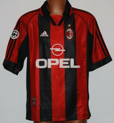 MAGLIA MILAN WEAH #9 adidas Opel 1998 1999 Home Jersey rossoneri Vintage OG  M EUR 129,90 - PicClick FR