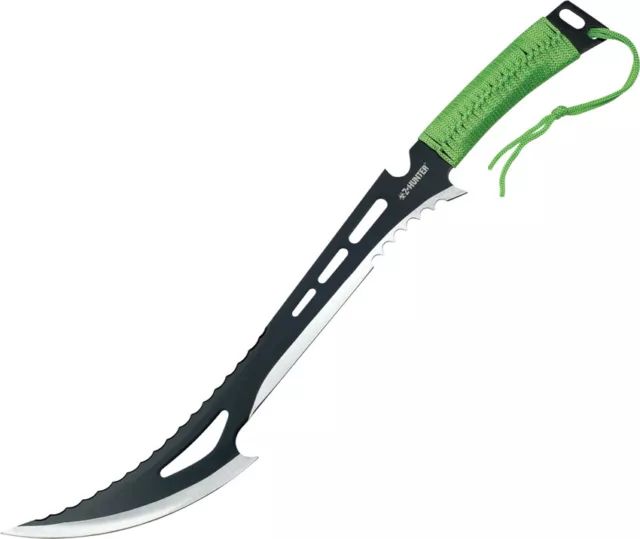 Zombie Z Hunter Machete Stainless Apocalypse Sword BIOHAZARD Slayer Green 020