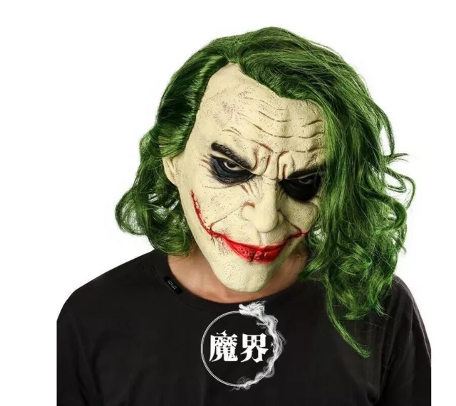 Joker Halloween Clown Mask Horror Cosplay Fancy Dress Party For Adult