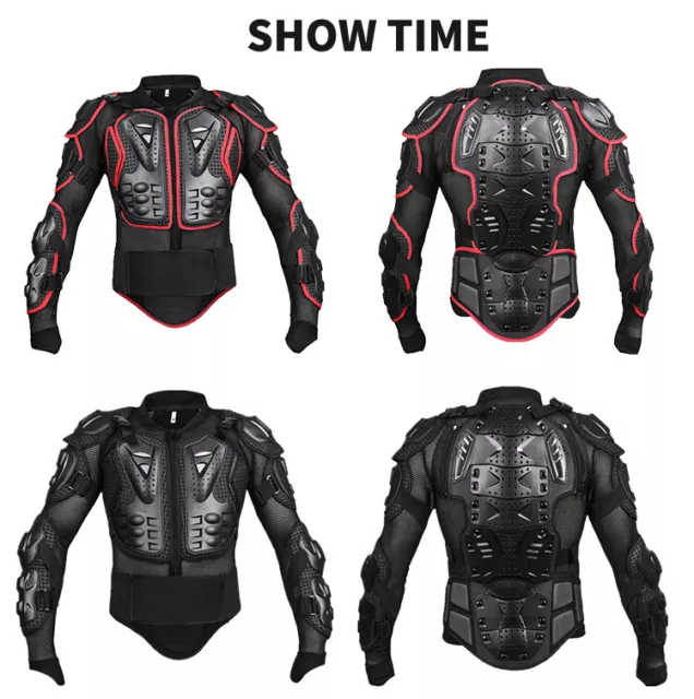 WOSAWE Motorcycle Motorcross Racing Full Body Jacket Pants Spine Chest Protector 3