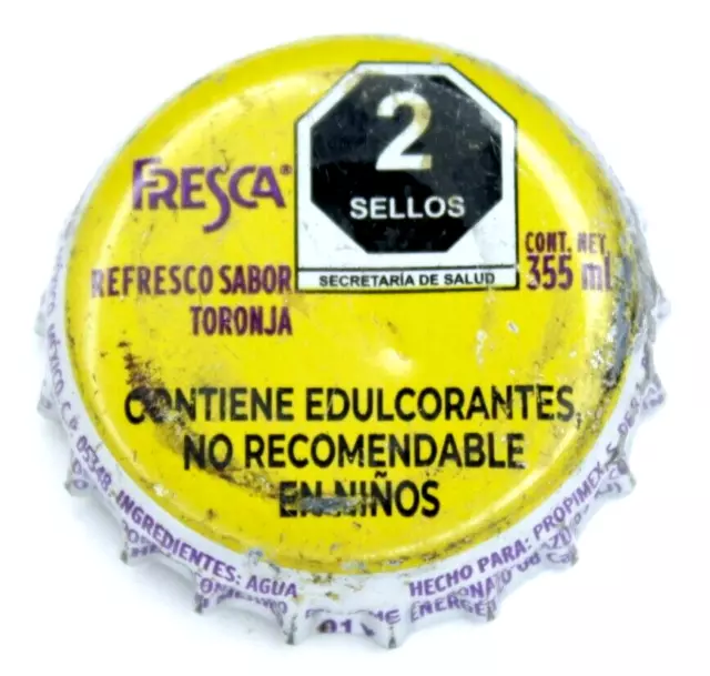 Mexico Fresca 2 sellos WITH DENT - Soda Bottle Cap Kronkorken Chapas Tapon