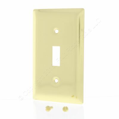 Pass & Seymour Polished Solid Brass Toggle Wallplate Switch Cover SB1-PB