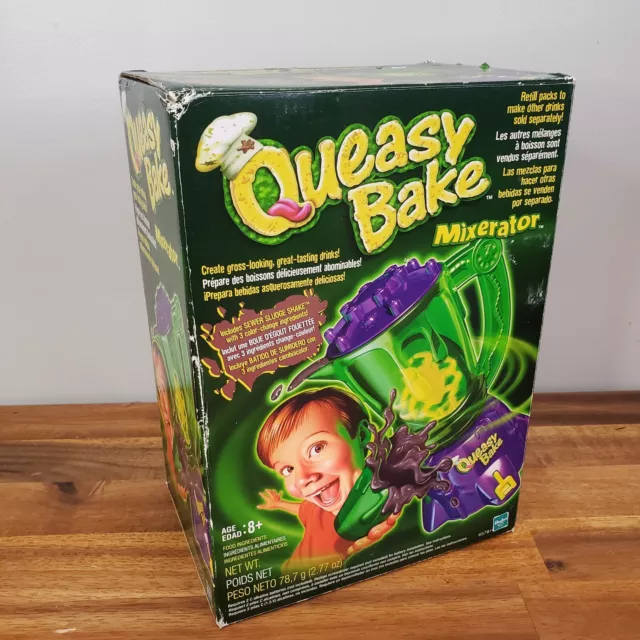 2002 Queasy Bake Mixerator Hasbro Gross Tasting Drink Maker Blender Toy - SEALED