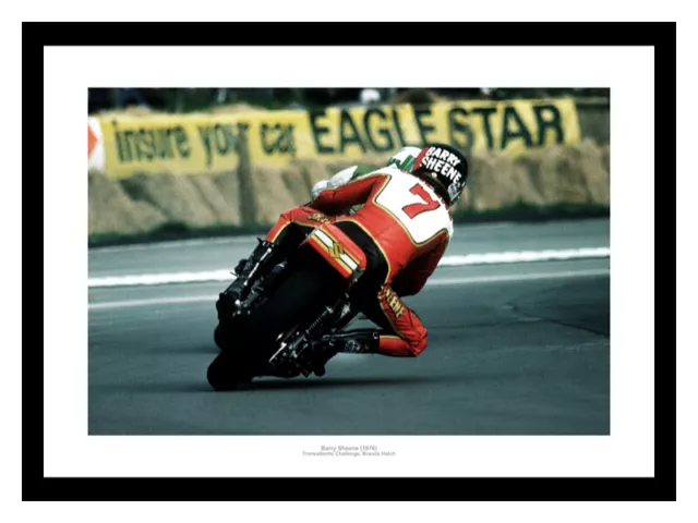 Barry Sheene Brands Hatch 1976 Motorcycle Photo Memorabilia (194)