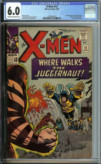 X-Men #13 Cgc 6.0 Cr/Ow Pages // 2Nd Appearance Of Juggernaut Marvel 1965