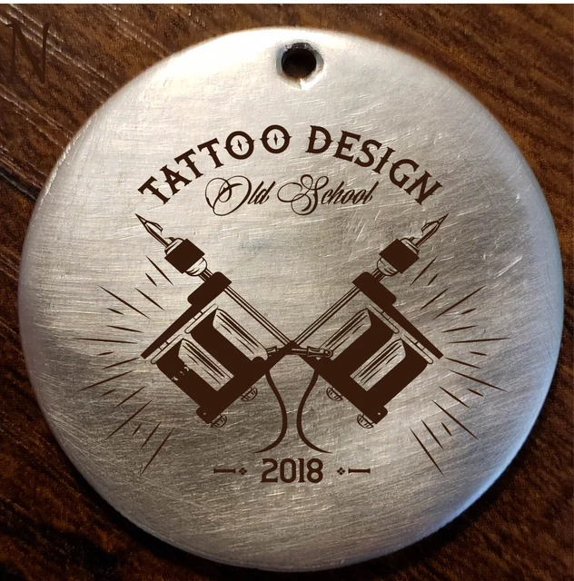 Custom Morgan Dollar Love Tatoo Studio Logo  Engraved