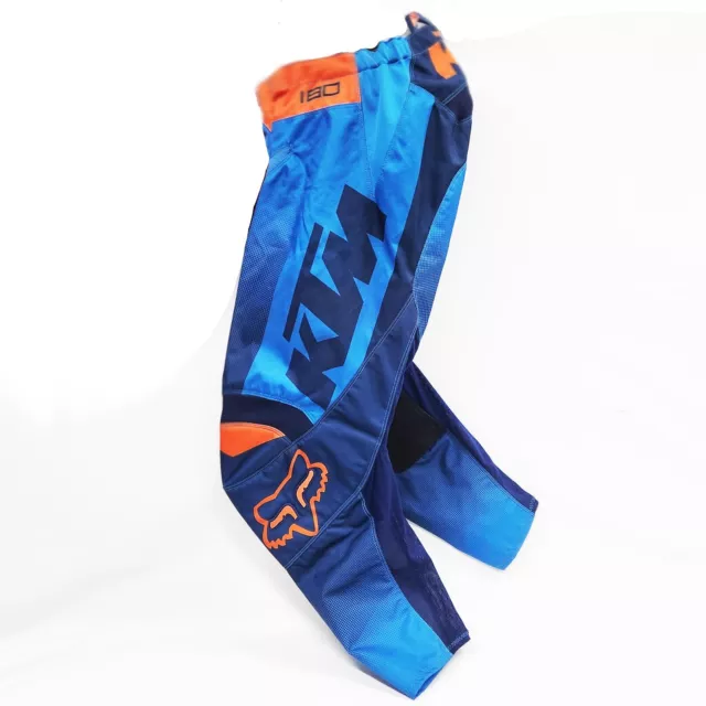 Genuine Fox Racing KTM 180 Off-Road Motocross Riding Pants Blue/Orange