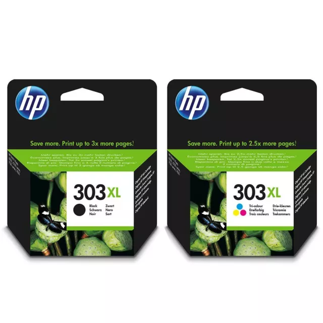 HP No 303XL Black & Colour ( Multi Pack ) Original OEM Inkjet Cartridges