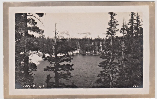 Pillsbury Picture Co. No. 783 Lucille Lake~Vintage Lake Tahoe CA RPPC Postcard