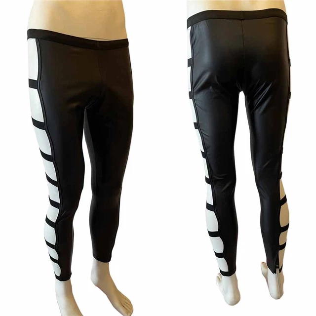 Elegante Pantaloni da Uomo Cavi Cavi Da Notte Stage Costume In Pelle Pu