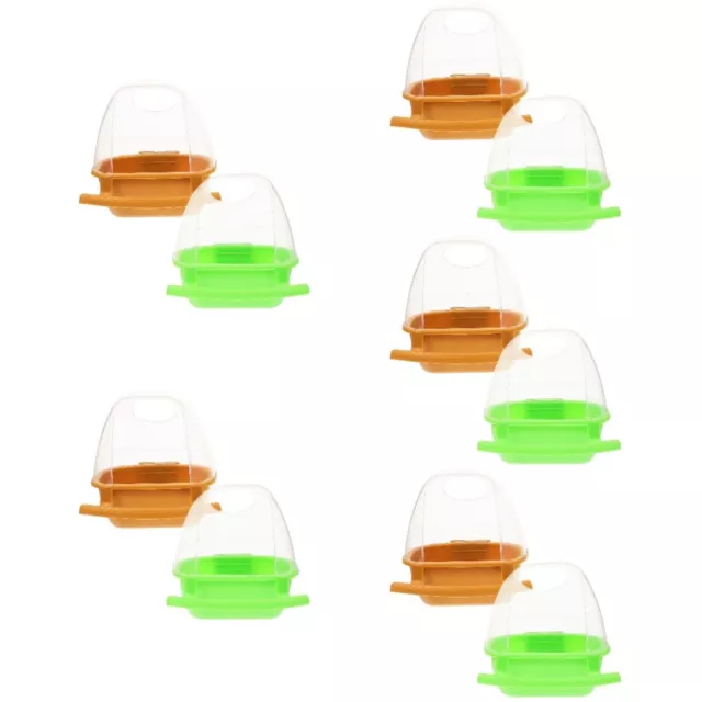 10 Pcs Bird Water Feeder for Cage Aviary Outdoor Trough Food