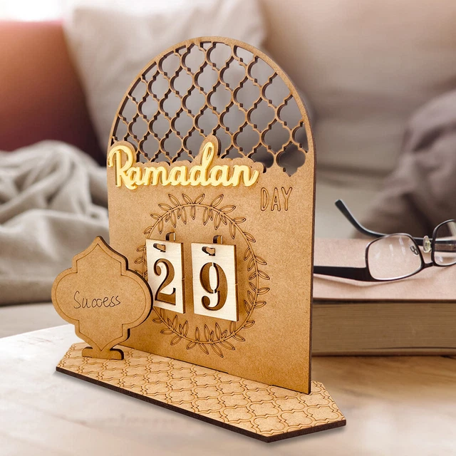 Calendario de Adviento Ramadán Hecho a Mano Calendario Creativo para Niños Regalos (B)
