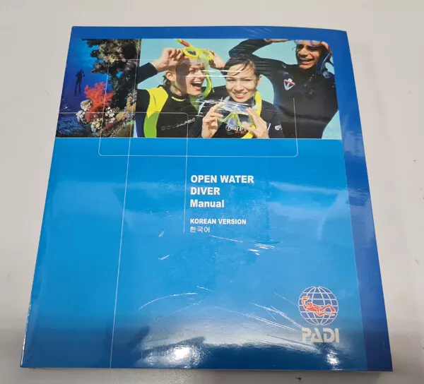 PADI Open Water Manual Korean with RECREATIONAL DIVE PLANNER + MANUAL Korean