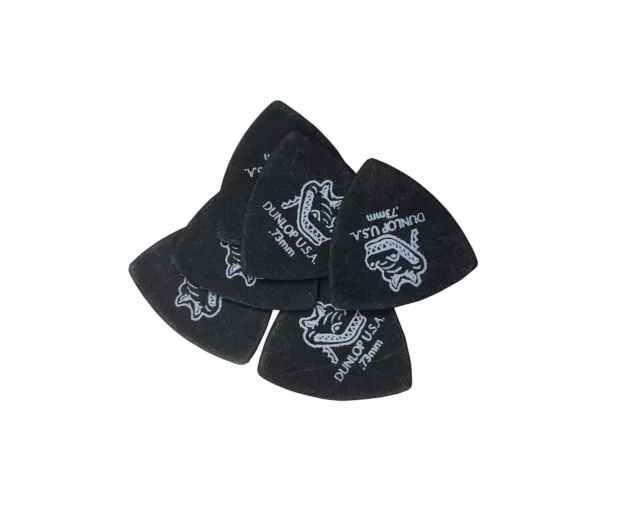 Dunlop Guitar Picks Gator Grip Small Triangle .73mm 6-pack