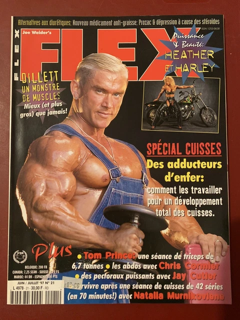 FLEX 1997 JUNE/JULY #21 Lee Priest Cover! Joe Weider Old