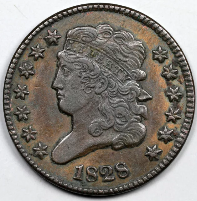 1828 Classic Head Half Cent, 13 Stars