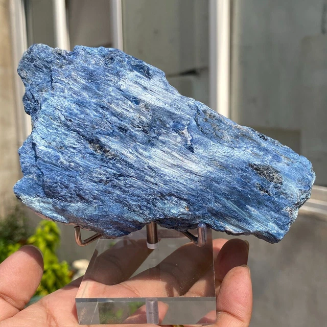 380g Large Dumortierite Blue Fibrous Gemstone Crystal Rare Raw Healing Specimen