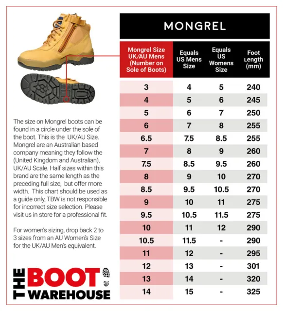 Mongrel Work Boots 961020, Soft Toe, Non Safety, Brand New Zip Sider. FREE SOCKS 3