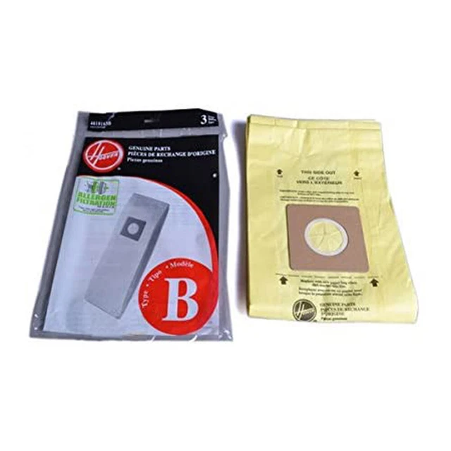 FITS FOR HOOVER Upright Vac Type B Allergen Filtration Bags 3 Pk Part