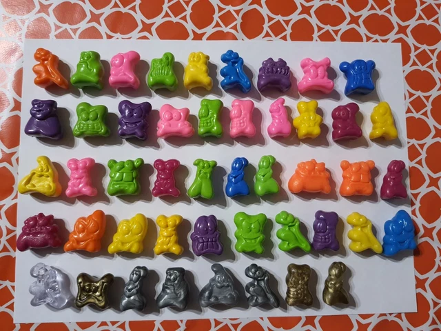 Lot De 16 Osselets Vintage Laor Toys - Années 1990 - Jeu Traditionnel En Plastique - Occasion