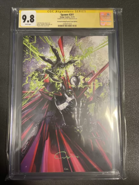 Spawn #301: CGC SS 9.8 Second Print-Crain Edition Virgin Variant Limited To 666