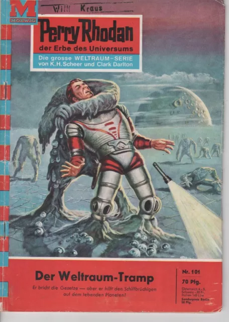 Perry Rhodan Nr. 101 Der Weltraum-Tramp, 1. Auflage