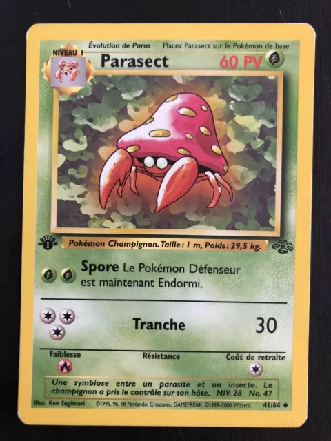 🇫🇷 Parasect 41/64 Édition 1 Jungle Super État ‼️