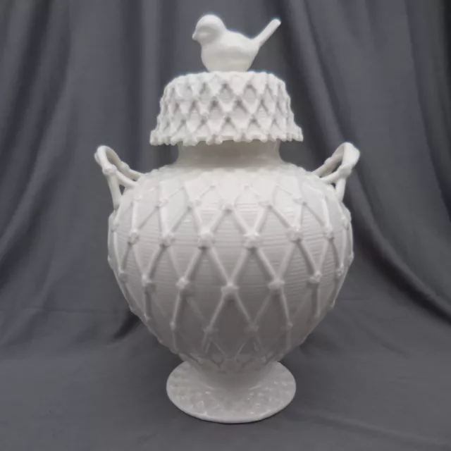 Grace Tea Ware Lattice Bird Ginger Jar/Urn
