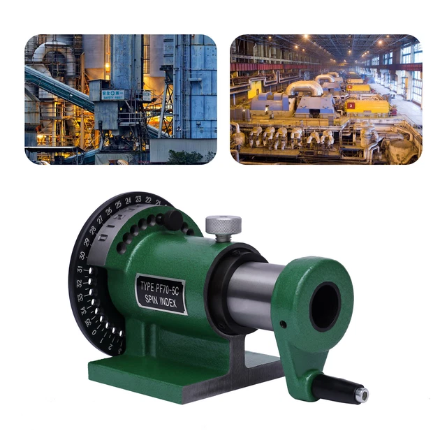 PF70/5c Precision Spin Indexing Fixture Jig Indexing Collet fit Milling Grinding PF70/5c Precision Spin Indexing Fixture Jig Indexing Collet fit Milling Grinding
