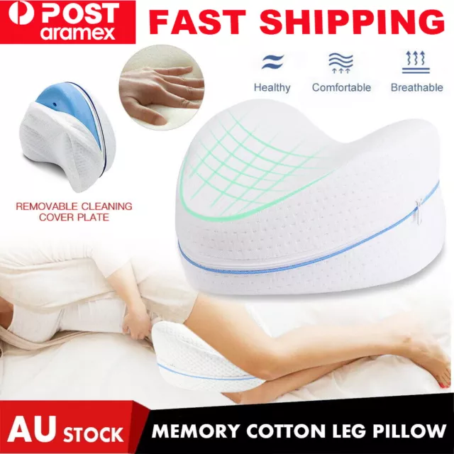 Leg Memory Foam Sleeping Pillows Knee Pillow Cushion Support Pain Relief Cover