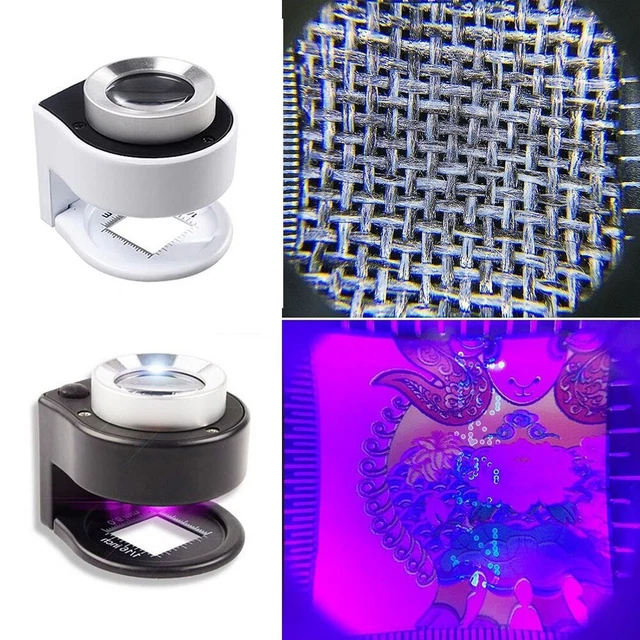30X Lupa con luces LED y diseño portátil para primer plano