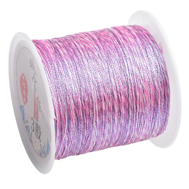 1 Roll Craft Thread Lustrous Beautiful Various Jewelry Bracelet Necklace