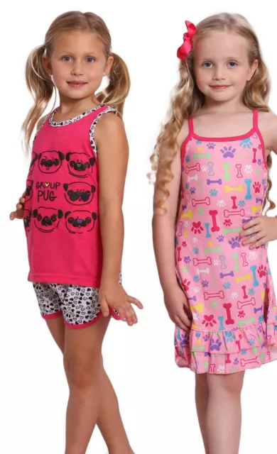 Komar Kids Big Girls' 3pc Sleepwear Set