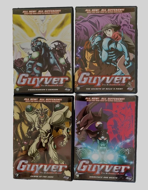 GUYVER THE BIOBOOSTED Armor. Animated Manga Serie Vol 4,5,6 &