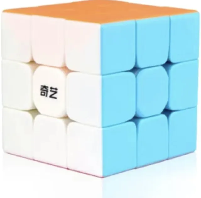 Qiyi Warrior S Speed Cube 3x3- Stickerless Magic Cube 3x3x3 Puzzles Toys (56mm)