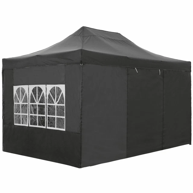 Pavillon Popup Gartenzelt WASSERDICHT Partyzelt Pavillion 3x3/3x4,5 Faltpavillon