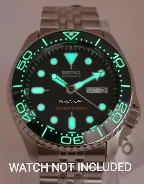 Lumed ceramic sales bezel insert