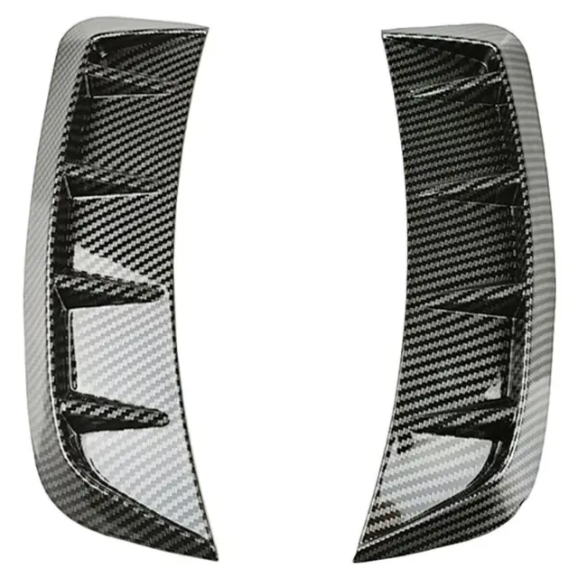 Car Wheel Eyebrow Side Fender Protector Stickers Accessories Carbon Fiber Color