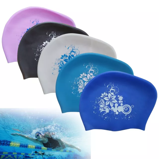 Summer Inflatable Floating Water Hammock Pool & Non-slip Silicone Swimming Cap