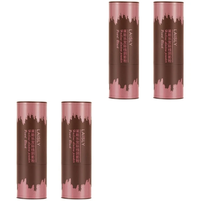 4 piezas línea de cabello polvo de sombra palo raíz de cabello esponja moribunda lápiz salchicha