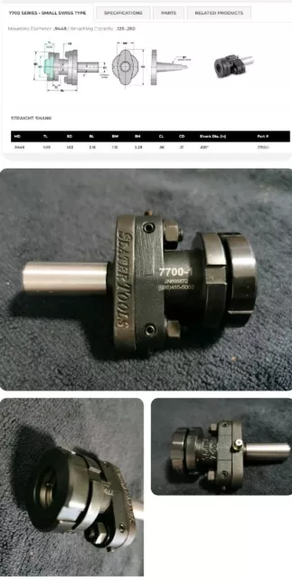 SLATER  INTERNAL ROTATING BROACH TOOL HOLDER w/ 5/8" SHANK - #7700-1