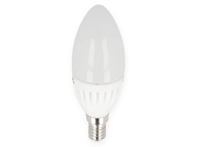 LED Ceramica Lampadina E14 SMD 170-250V 9W 992lm 2700K C37 Candela Bianco Caldo