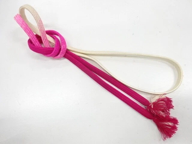 6141305: Japanese Kimono / Vintage Hand-Tied Obijime Cord